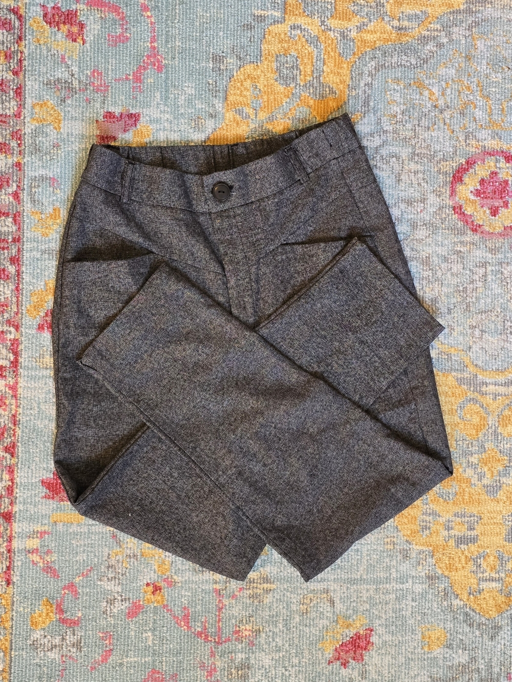 Zara Gray Cropped Ankle Pants
